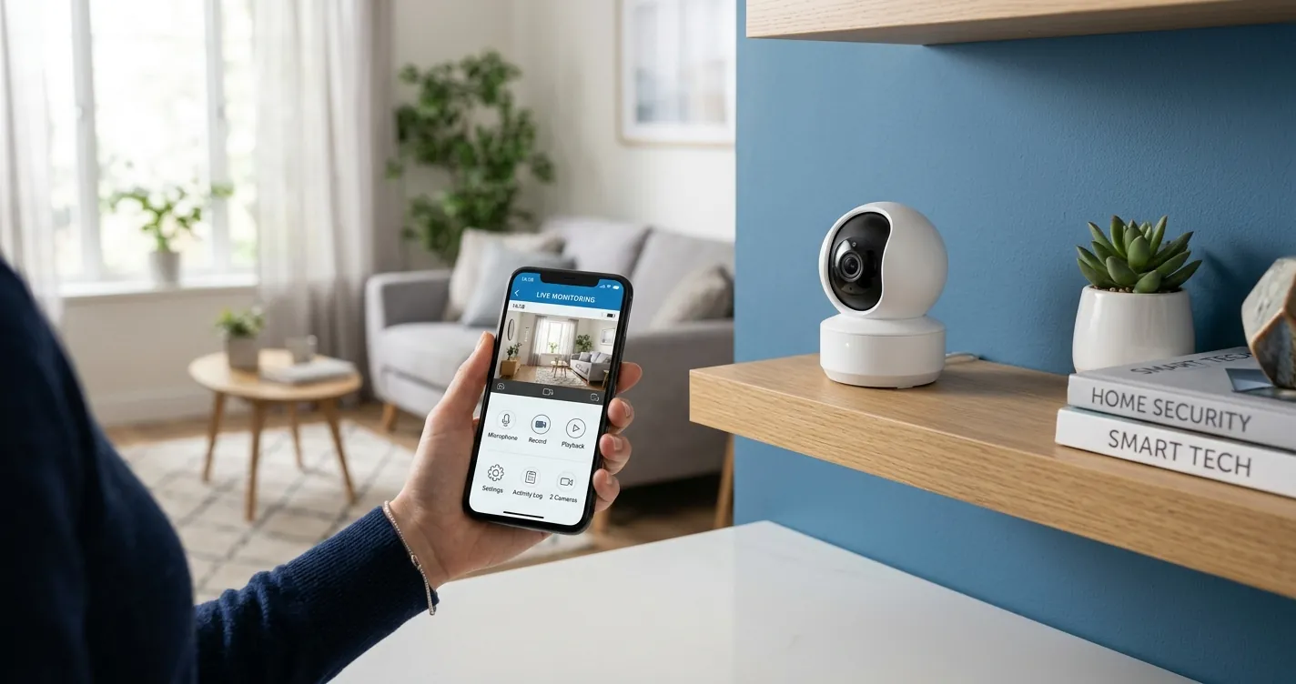 Configurar cámaras TP-Link Tapo desde el celular: cámara WiFi doméstica vinculada a un smartphone con app de monitoreo