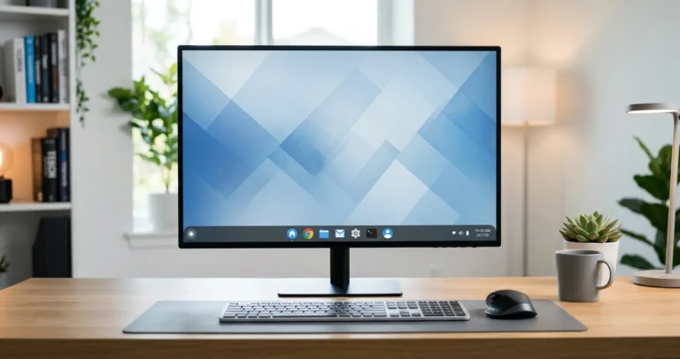 Configurar la barra de tareas en Windows 10 y 11 mostrada en la pantalla de una computadora