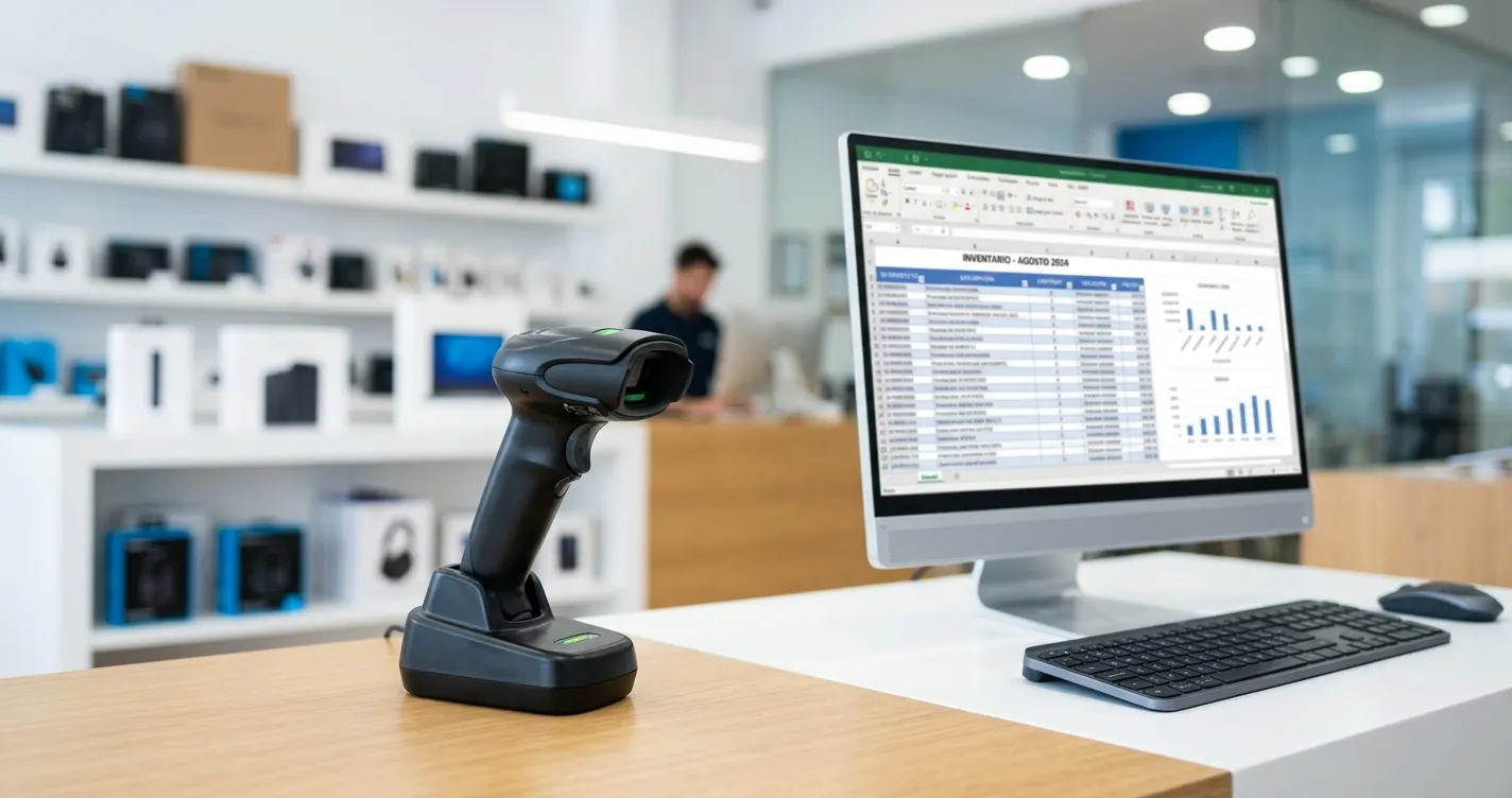 Configurar enter en scanner Zebra - lector de código de barras conectado a una computadora con hoja de cálculo