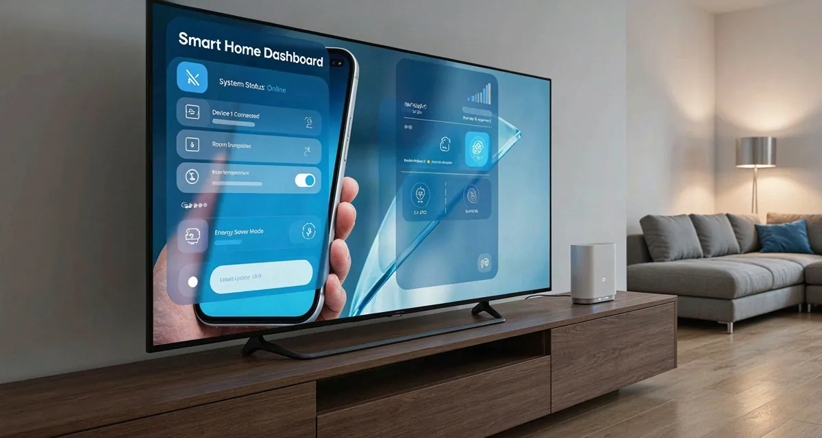 Configurar Miracast Smart TV Samsung y LG: teléfono Android duplicando su pantalla en un televisor mediante screen mirroring inalámbrico 2026